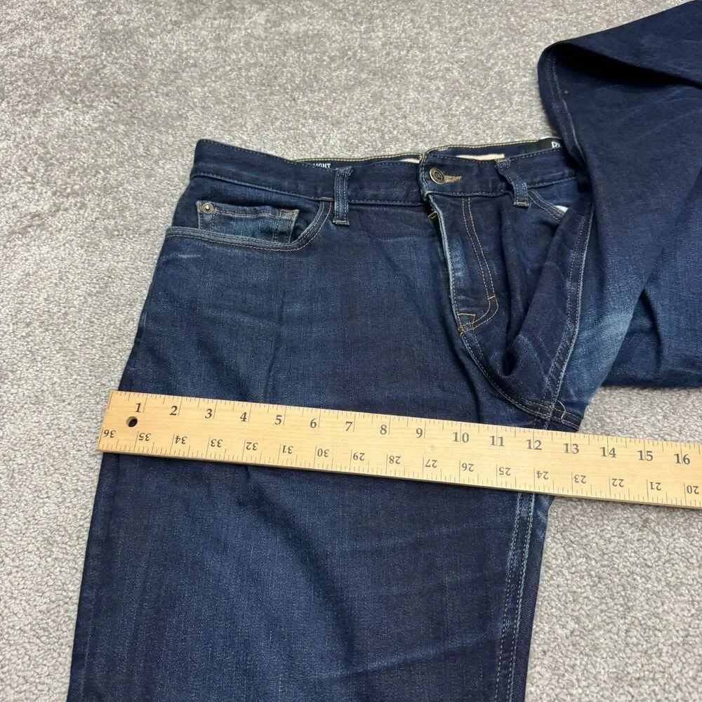 Banana Republic Traveler Straight Leg Denim Jeans Mens 34x30 Dark Wash Stretch